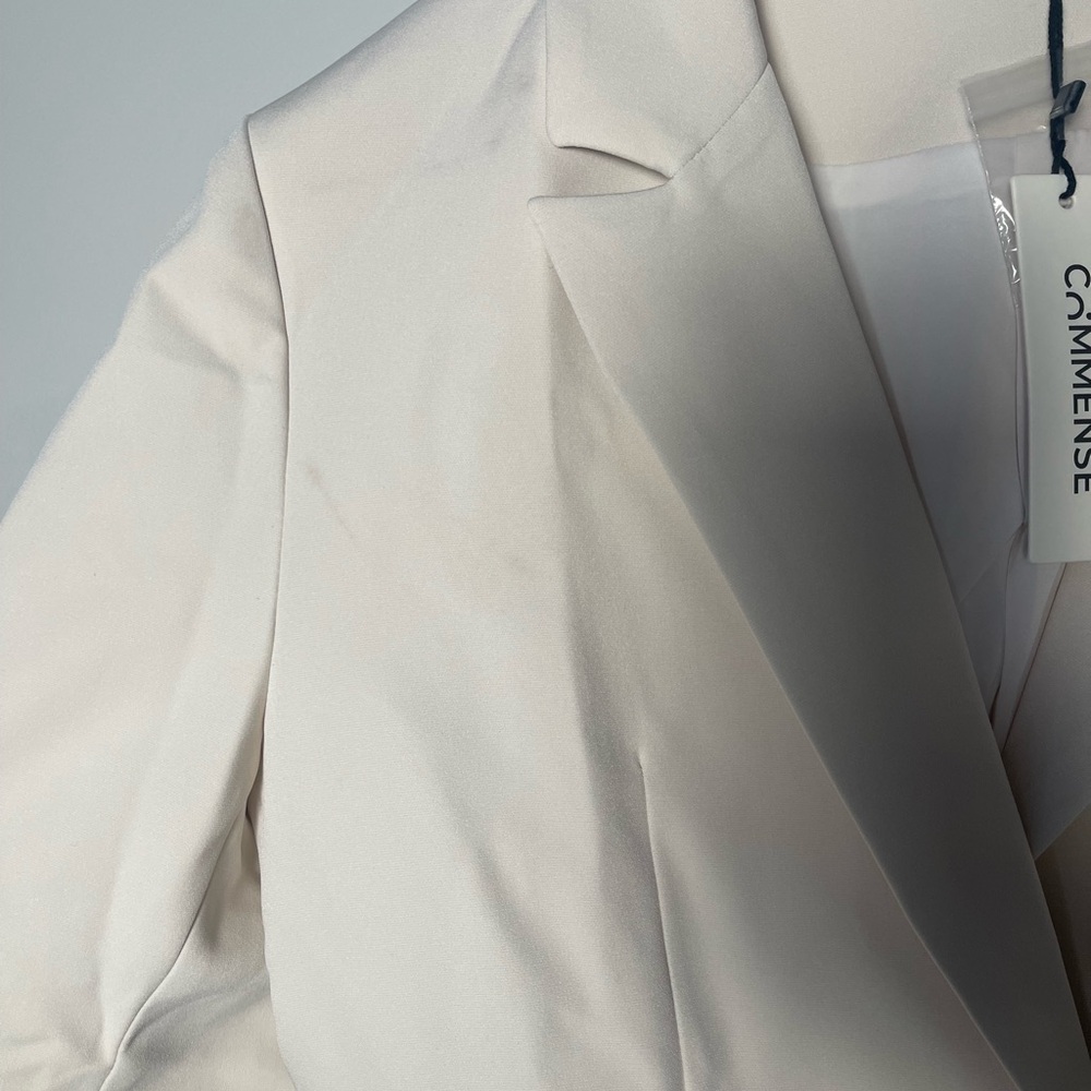 Commense | Ivory Single Button Front Blazer Jacke… - image 5